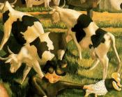斯坦利 斯宾塞 : Cows at Cookham